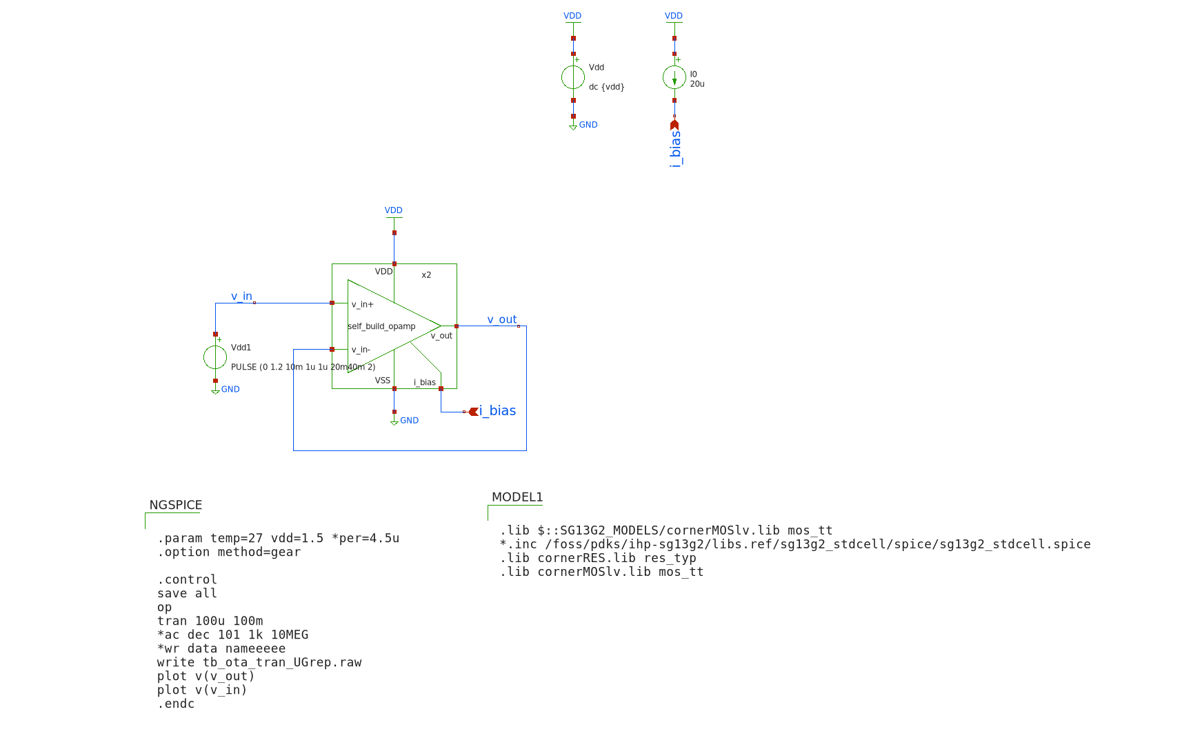 Unity-gain follower.